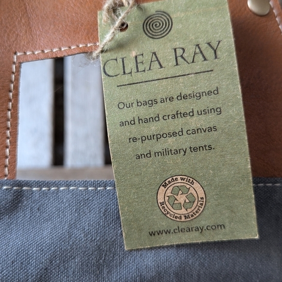 NWT Clea Ray Blue Canvas & Flowers Beer Carrier - Picture 3 of 9
